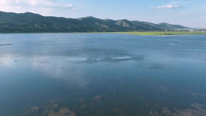 水库水域4k实拍