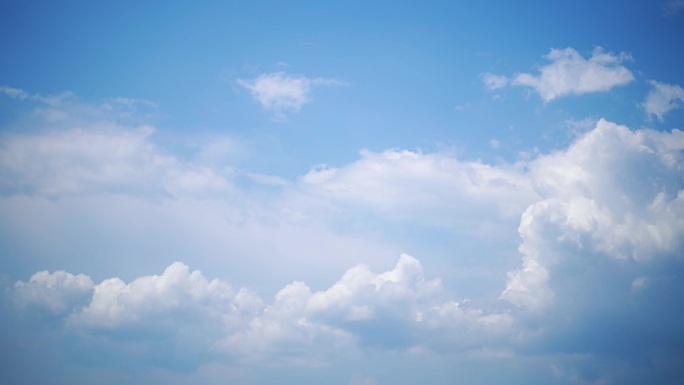 天空云延时小清新蓝天白云夏天云朵飘动云层