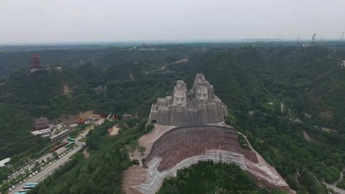 黄河风景名胜区（炎黄二帝）航拍