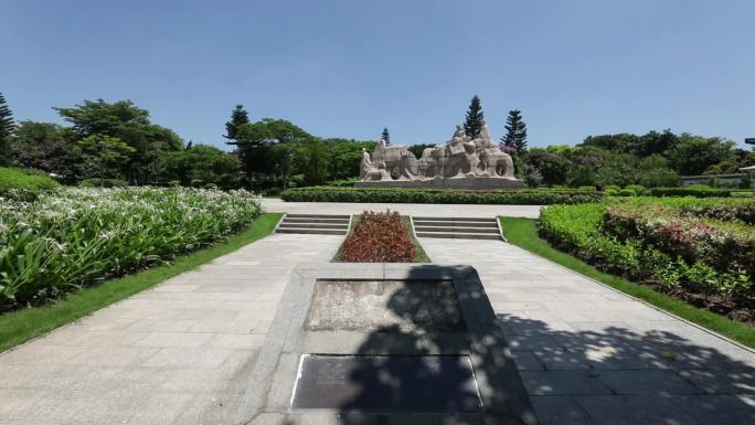石雕像 园林景观 中国风 古典建筑