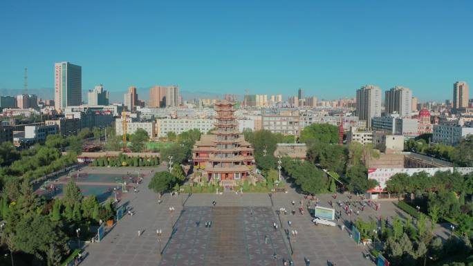 张掖中心广场木塔寺