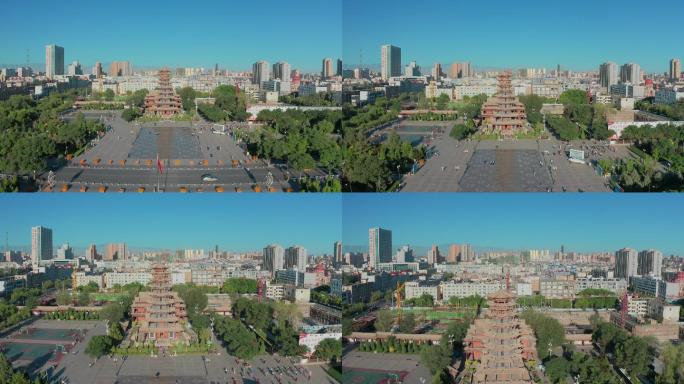 张掖中心广场木塔寺