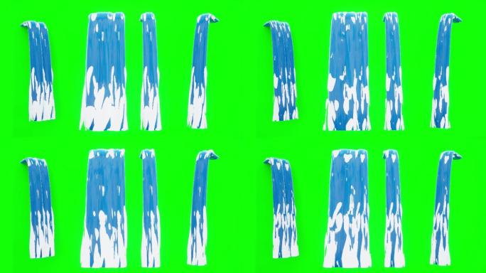 四款卡通水流瀑布loop循环4k高清视频