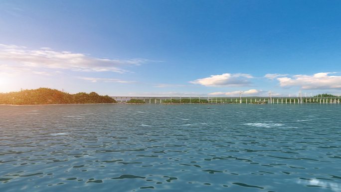 3Dmax海上风电风机三维动画素材04