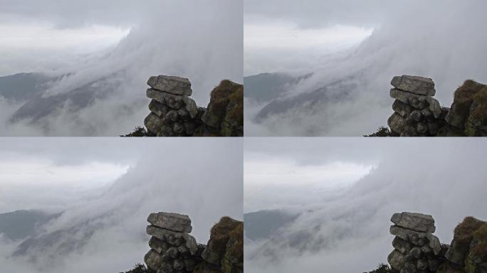 庐山瀑布云视频，第二段