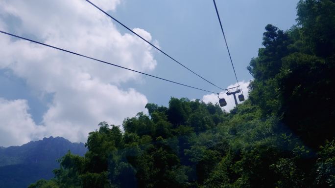 武功山索道缆车