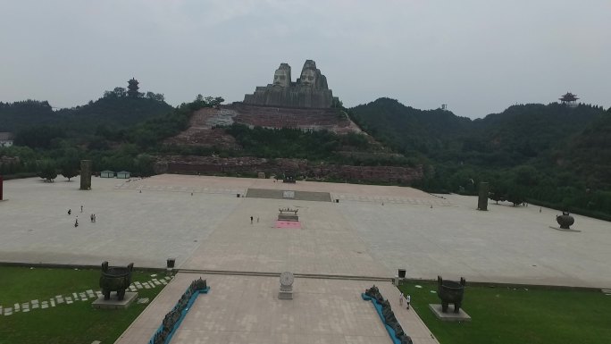 黄河风景名胜区（炎黄二帝）航拍