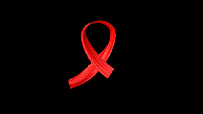 艾滋病红绸带通道视频动画