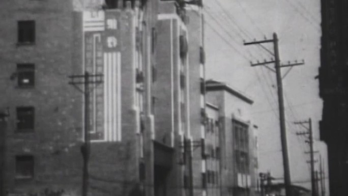 40年代抗战时期重庆街景