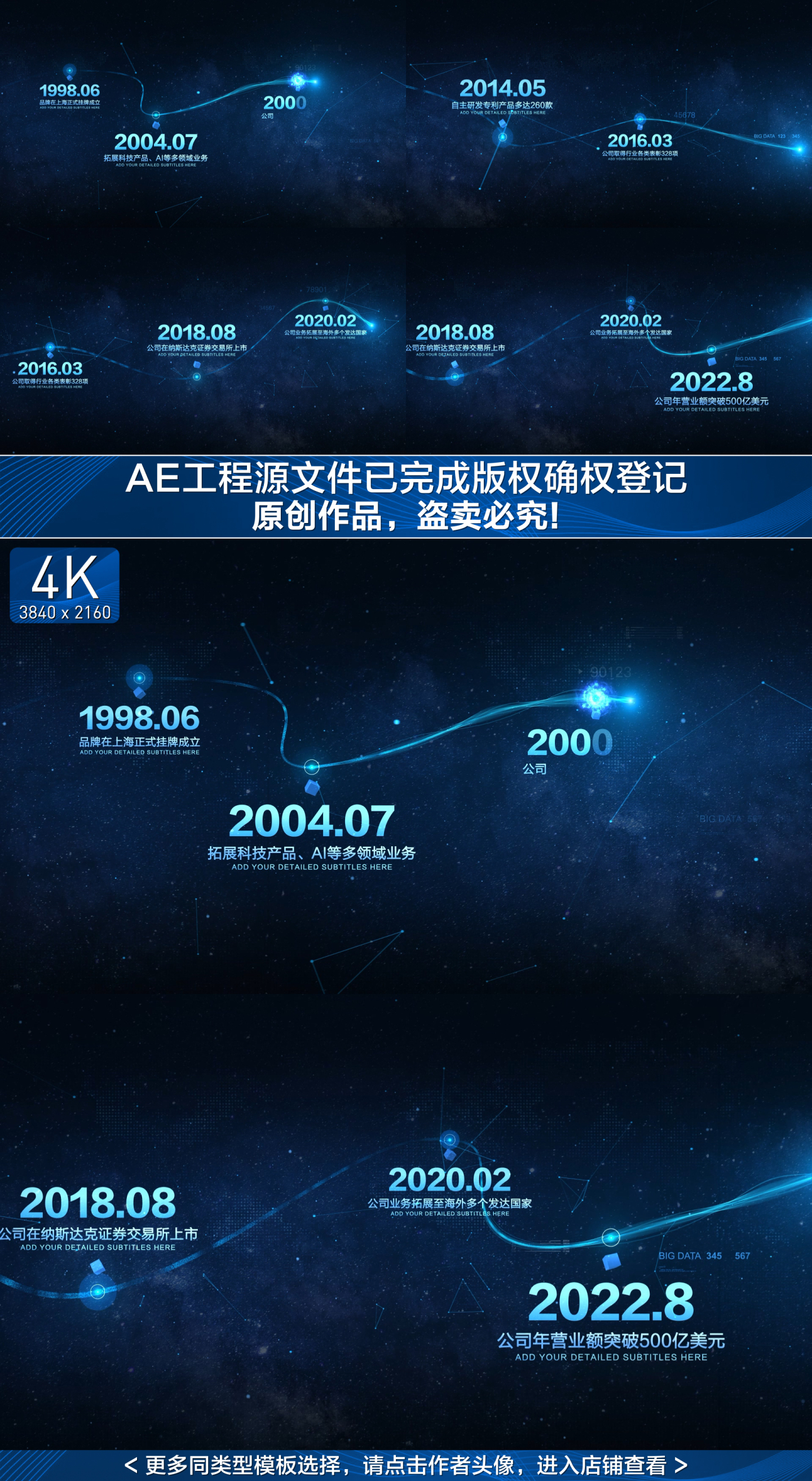 【原创】科技星空时间线4K
