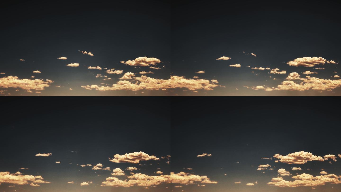 【HD天空】晚霞云朵云景复古黄昏天光云影
