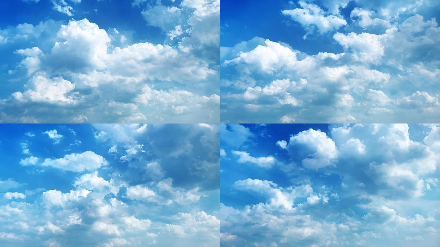 【HD天空】晴空云絮仙境蓝天白云风起云涌