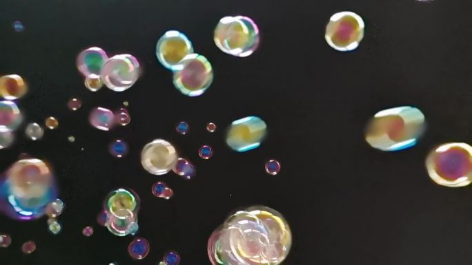 光效发光斑抽象五泡泡粒子梦幻善变彩色泡泡
