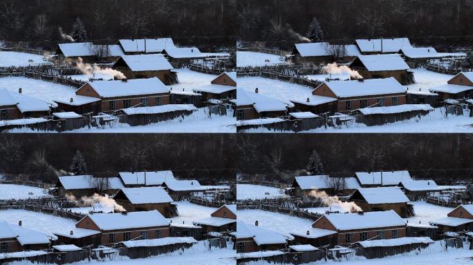 内蒙古边塞雪村