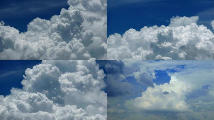 4K延时摄影实拍浓积云翻滚而起的云层3段