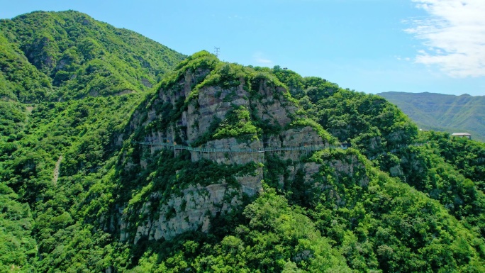 北京门头沟京西古道自然风光航拍