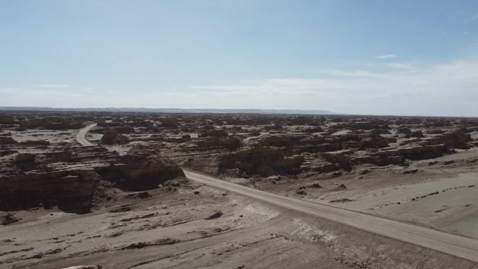 4k青海雅丹地貌多角度风景素材