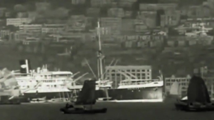 抗战时期香港维多利亚港湾、码头