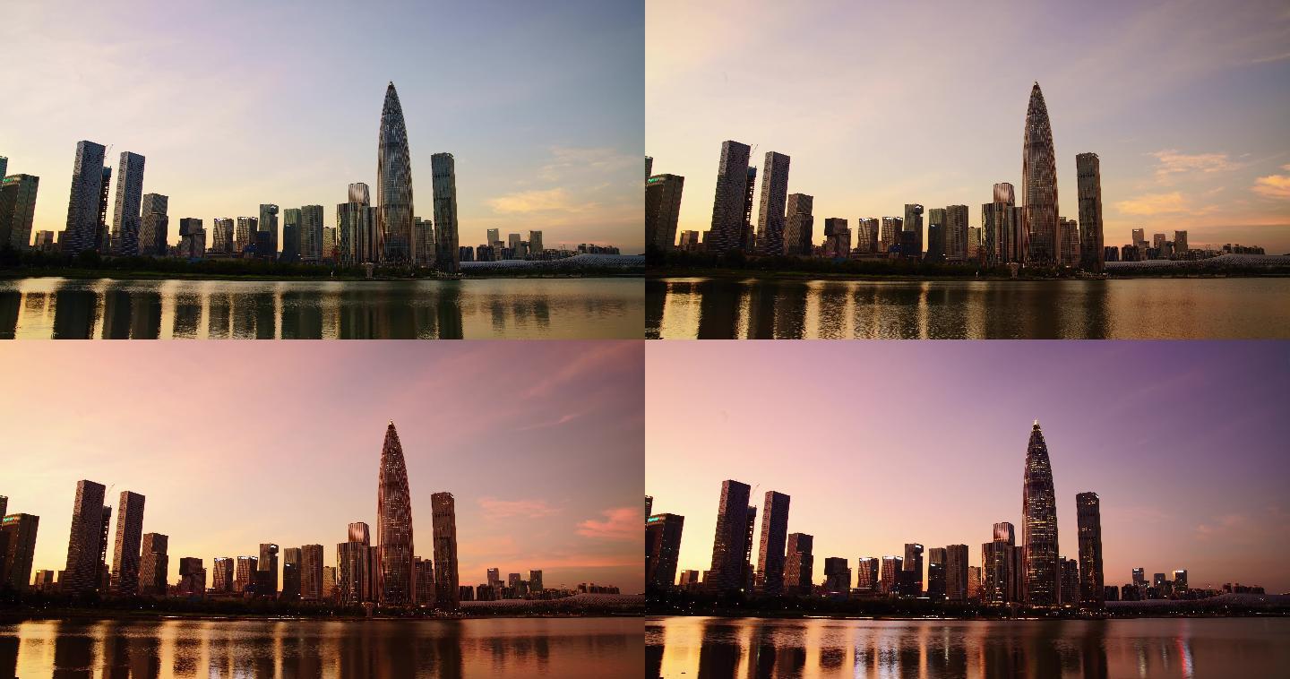 中国华润大厦春笋日转夜