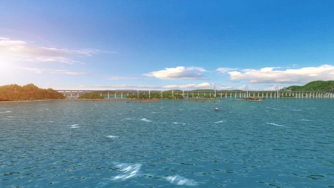 3Dmax海上风电风机三维动画素材10