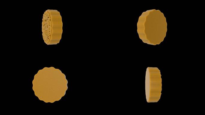 三维月饼旋转展示
