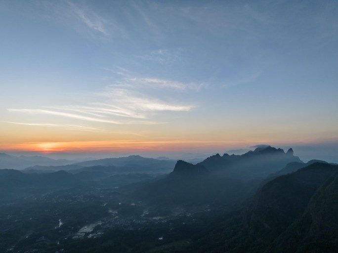 容县都峤山风景区峤北段日出延时