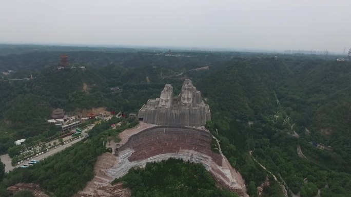 黄河风景名胜区（炎黄二帝）航拍