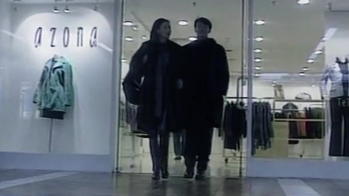 90年代商场购物家电服装店