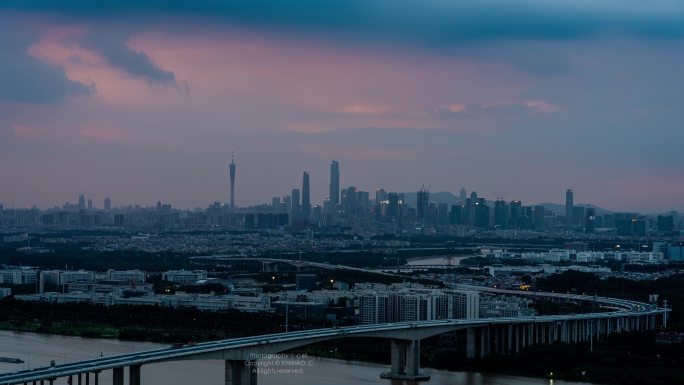 【4k原创】广州南沙港快速立交道路素材