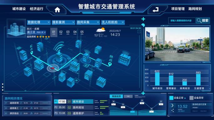 城市交通系统平台可视化