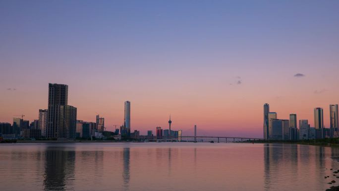 横琴新区日转夜延时