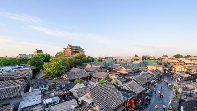 【原创】北京景点步行街烟袋斜街钟鼓楼延时