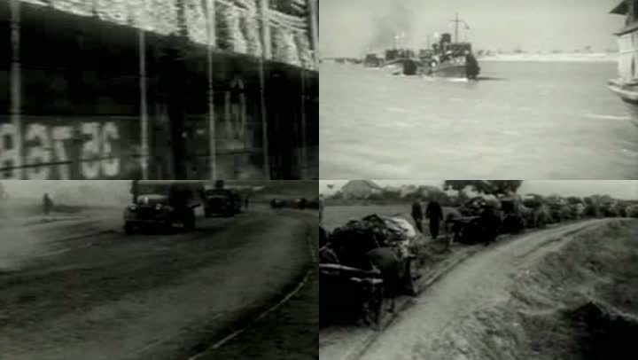50年代修建淮河水利工程影像