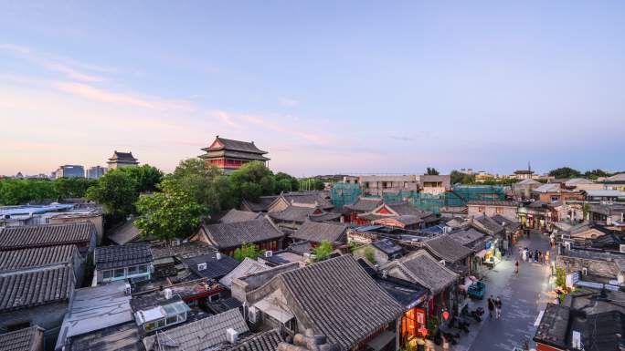 【原创】北京景点步行街烟袋斜街钟鼓楼延时