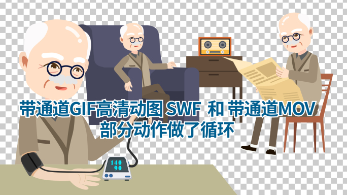 带通道SWF GIF MOV视频素材