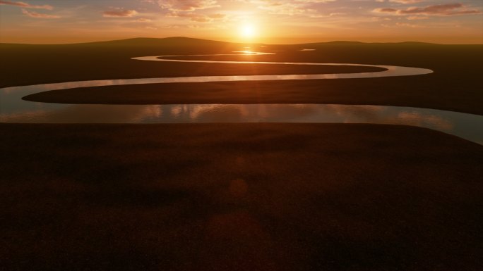 黄河水道九曲黄河