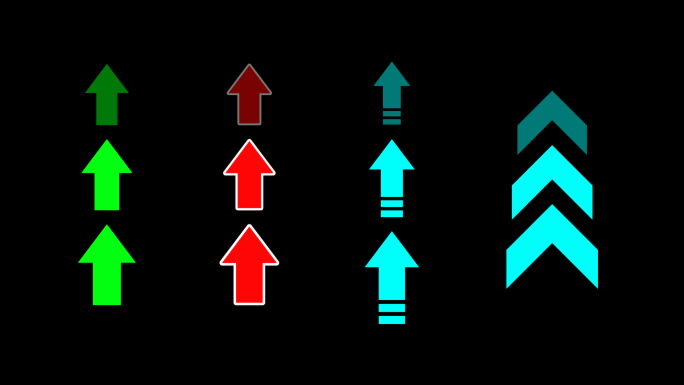 8款箭头指示动画4K带通道