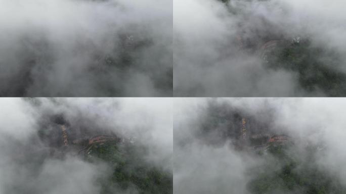 云雾笼罩山头都峤山云海第二十洞天