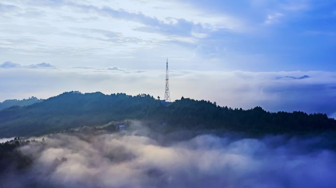 毕节市七星关区阳山森林公园白马山林场云海