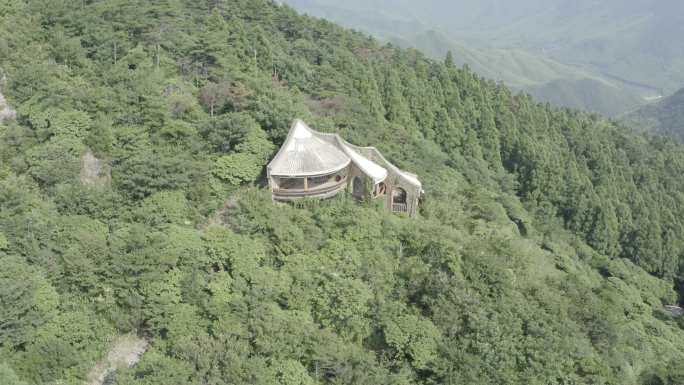 「有版权」航拍天台山华顶国家森林公园4K
