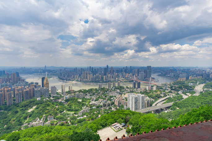 重庆全景 朝天门大桥