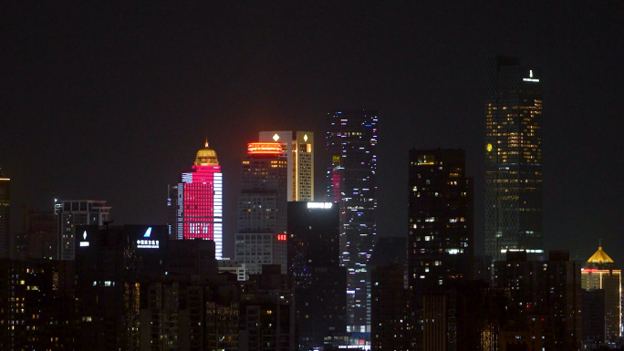 南京 新街口 夜景 城市