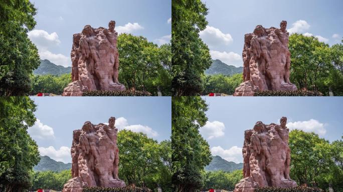 重庆红岩雕塑烈士墓雕塑8k延时