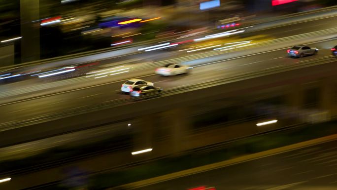 车流 汽车 高架