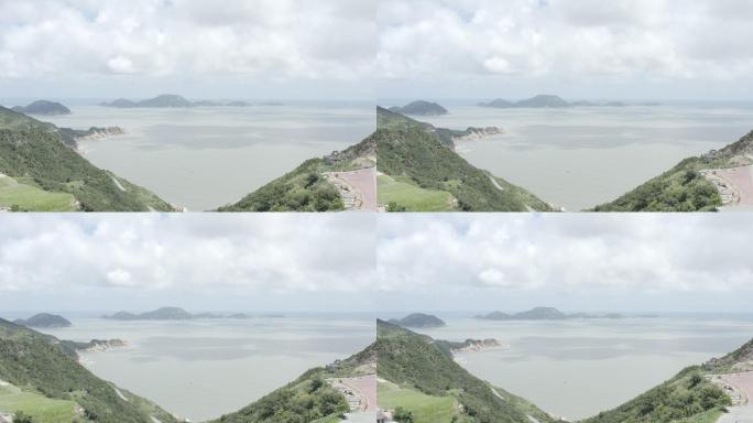 「有版权」原创log航拍海边山川风景4K