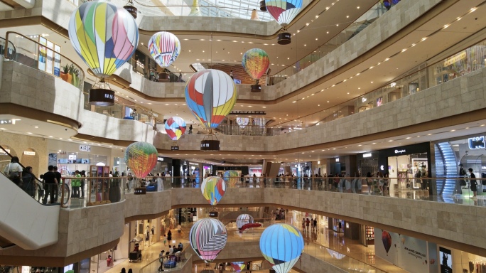 高端商场延时大型商场人流商业中心南京购物