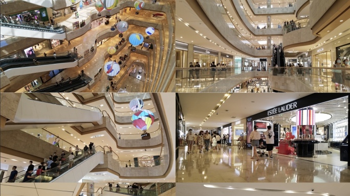 高端商场延时大型商场人流商业中心南京购物