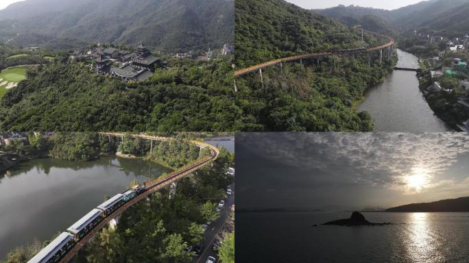 航拍东部华侨城成风景