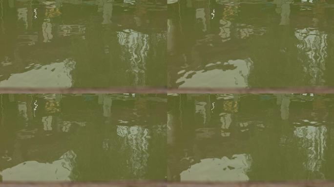 8K实拍古镇意境水面倒影空镜头