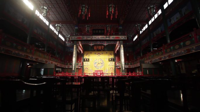 戏台 京剧舞台 古建筑 北京湖广会馆茶馆